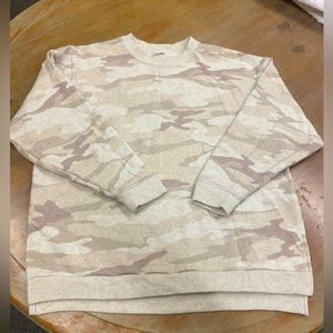 Oversized crew camo sweatshirt from American eagle